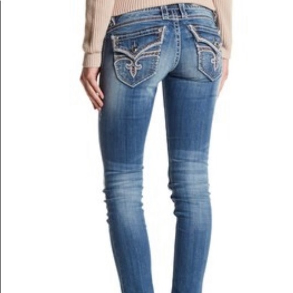 EUC Rock Revival Stephanie Denim Skinny Jean 27 - Picture 6 of 8